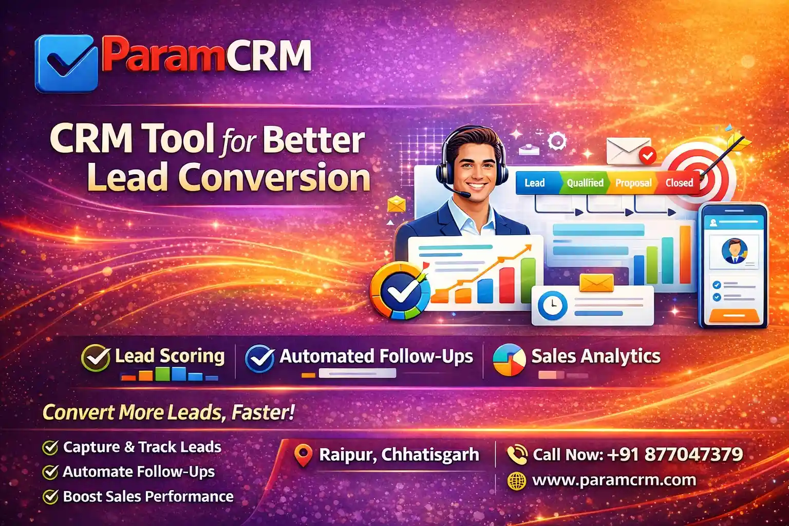 ParamCRM CRM Tool for Better Lead Conversion