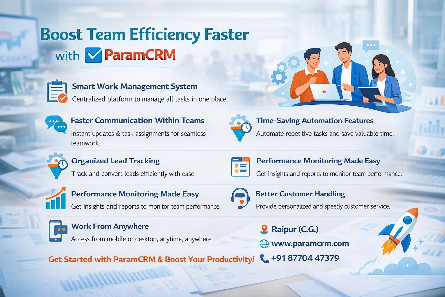 Boost Team Efficiency Faster with ParamCRM
