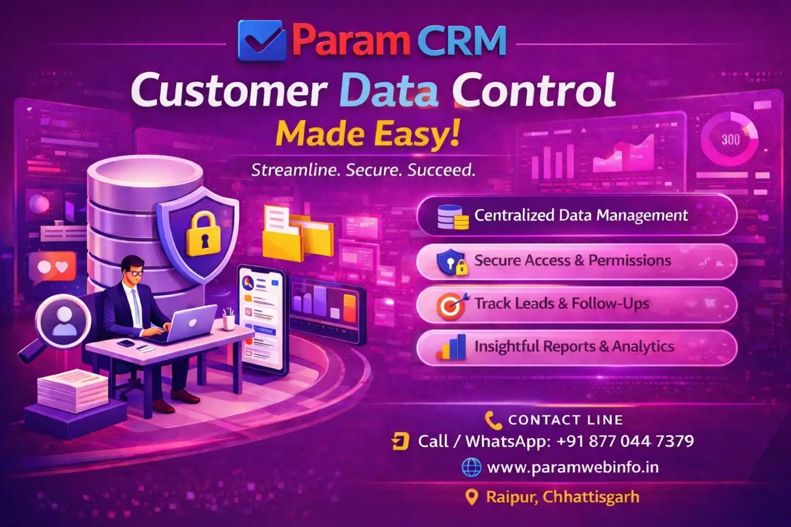 ParamCRM CRM Software for Customer Data Control