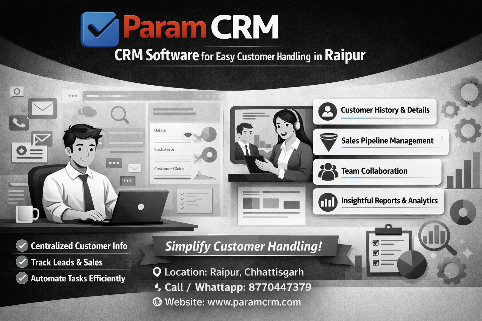 ParamCRM CRM Software for Easy Customer Handling in Raipur