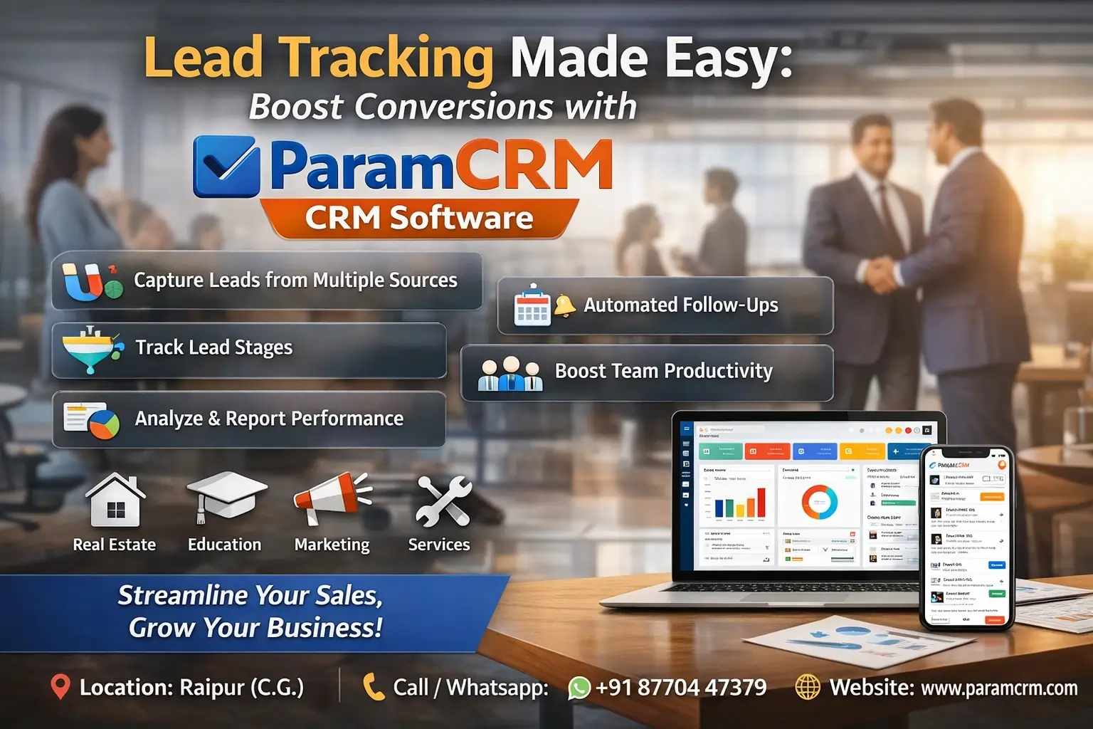 Lead Tracking Made Easy Boost Conversions with ParamCRM CRM Software