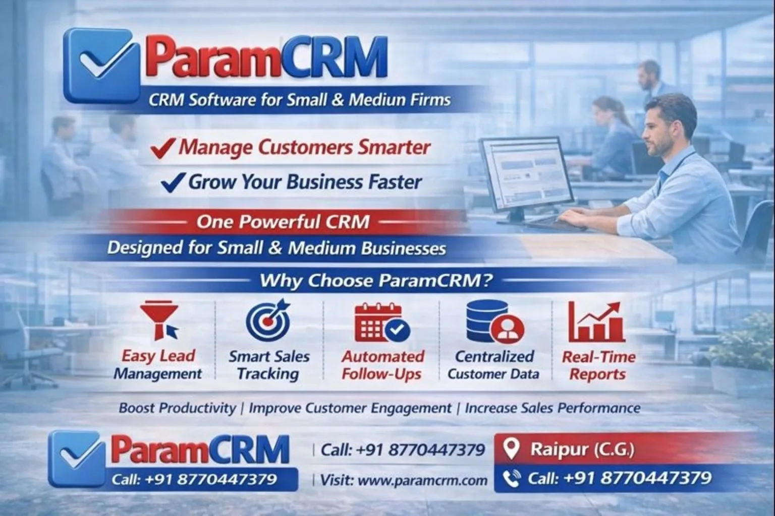 ParamCRM CRM Software for Small and Medium Firms