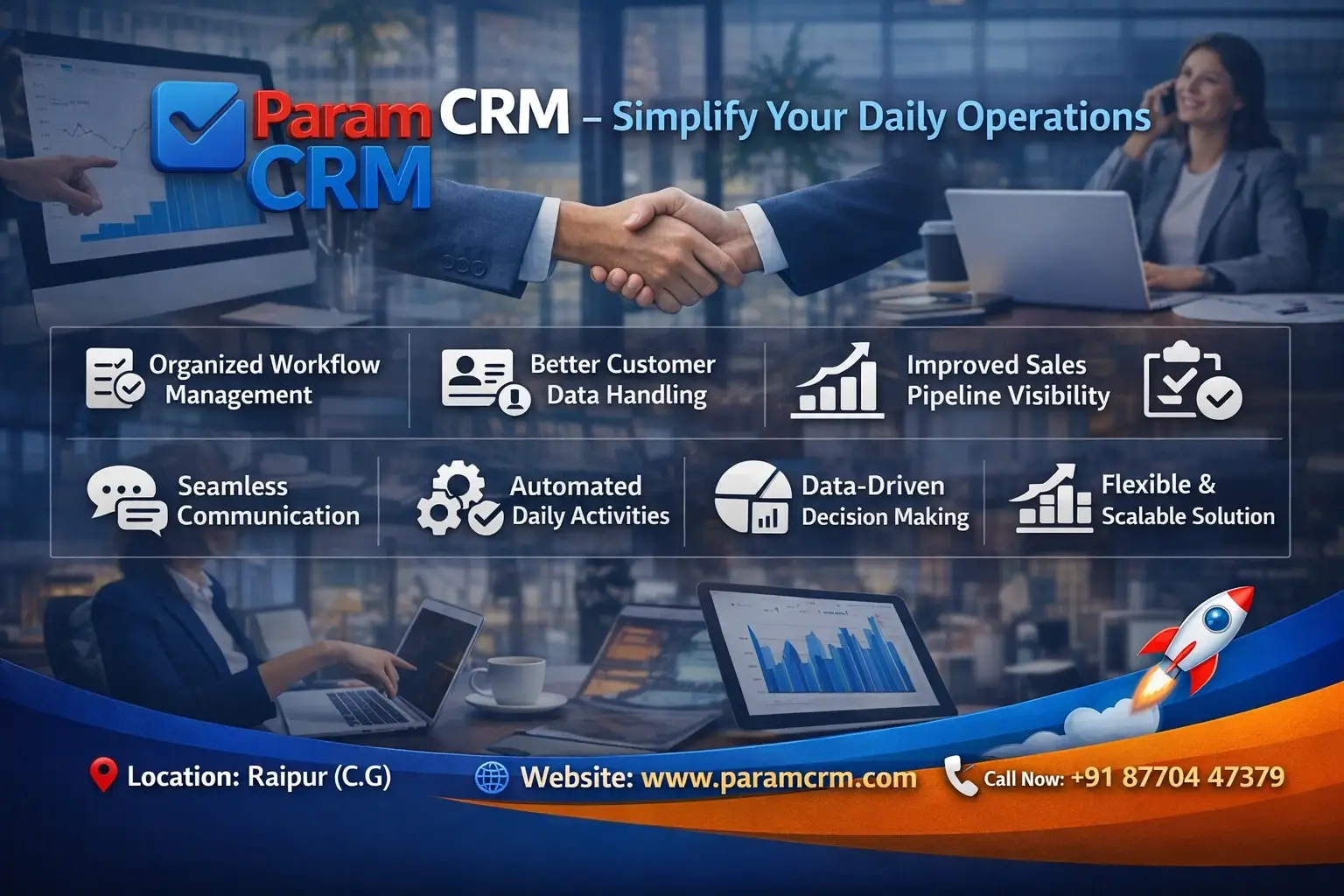 ParamCRM Simplify Your Daily Operations