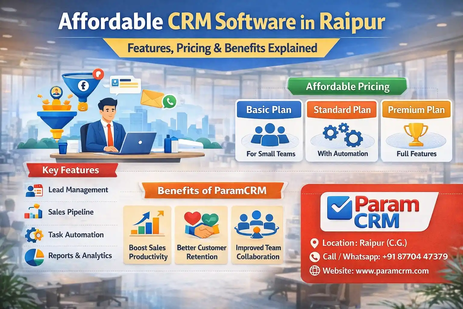 Affordable CRM Software in Raipur Features Pricing and Benefits Explained