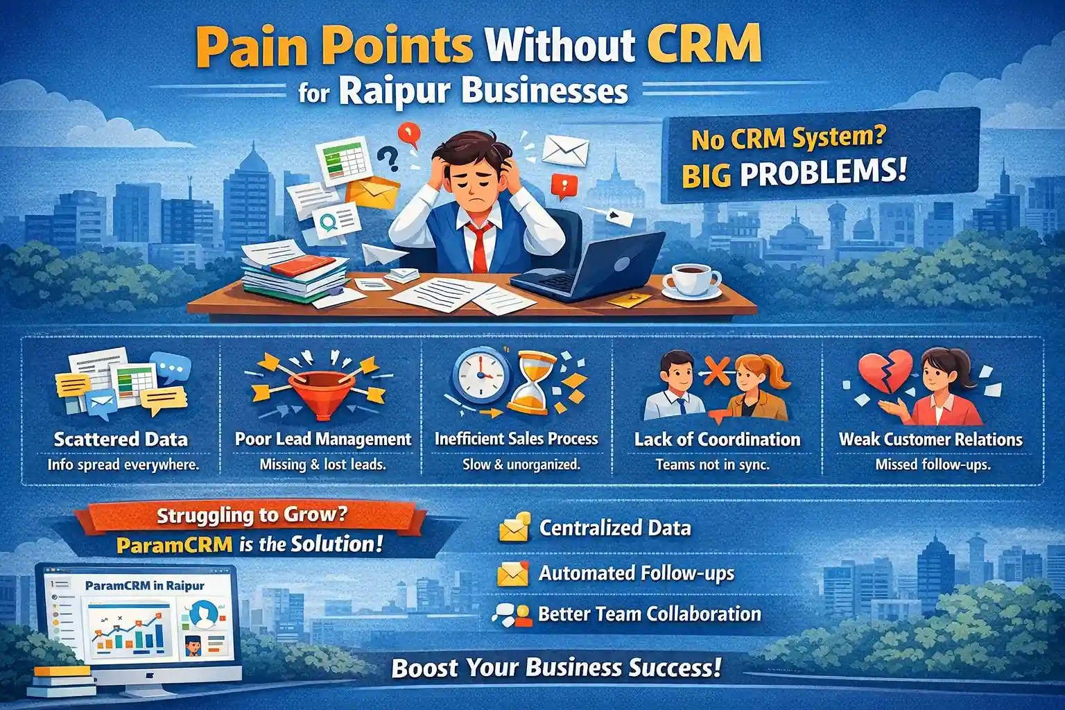 Pain Points Without CRM for Raipur Businesses