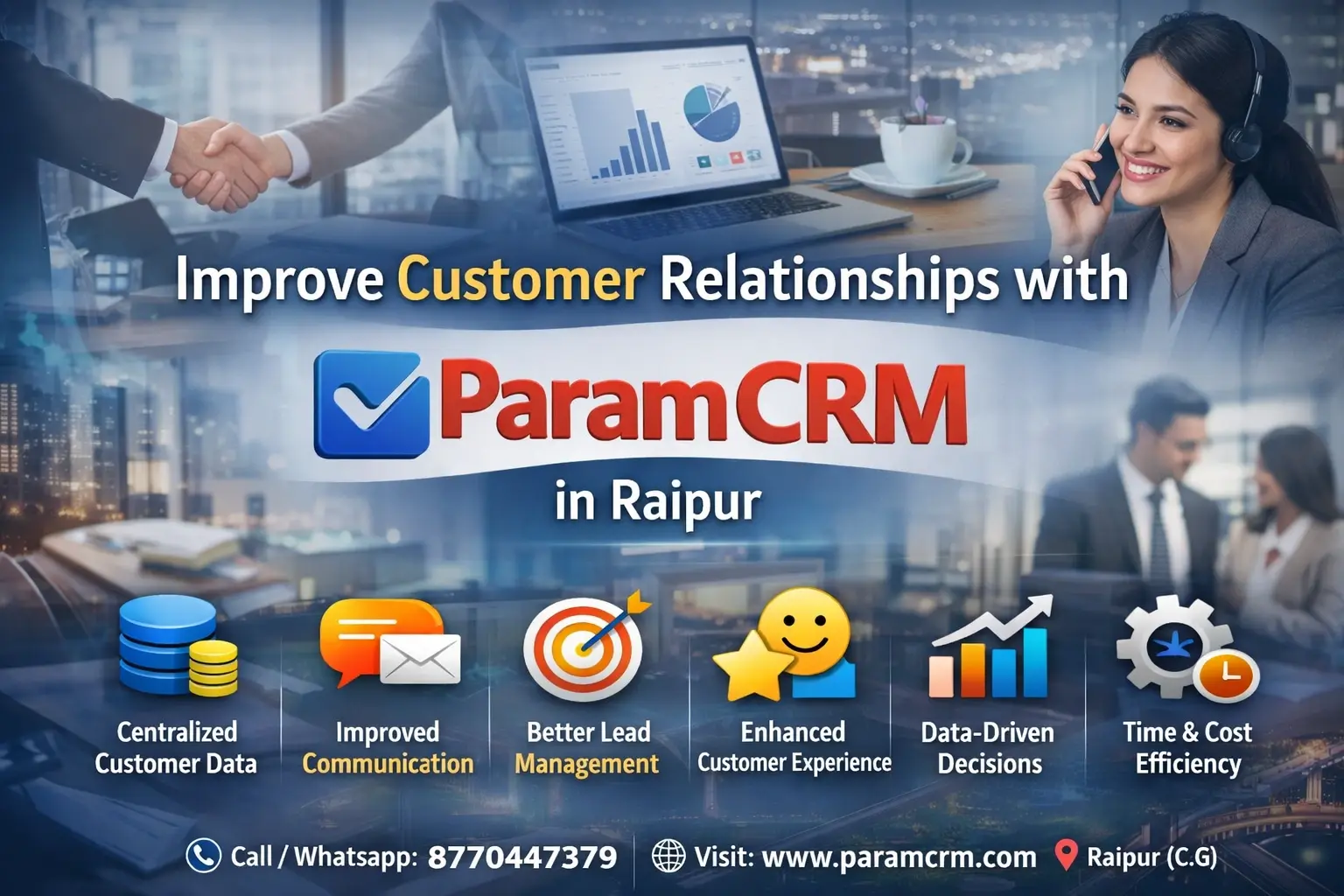 Handle Customers Better with ParamCRM in Raipur