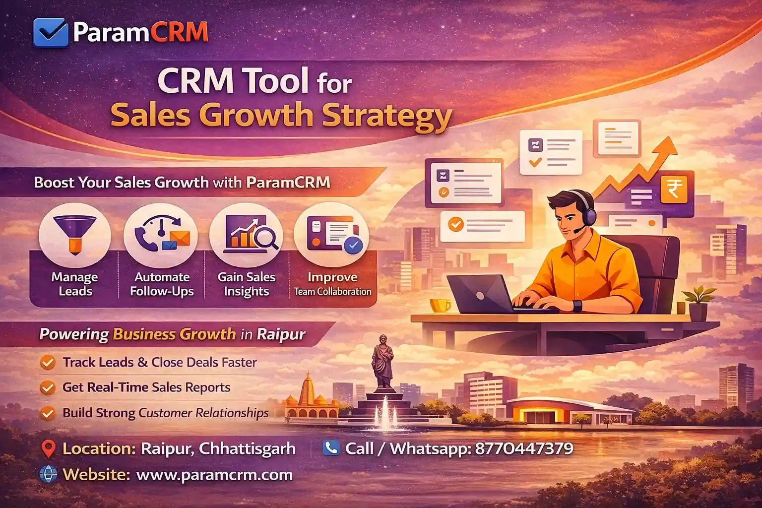 ParamCRM CRM Tool for Sales Growth Strategy