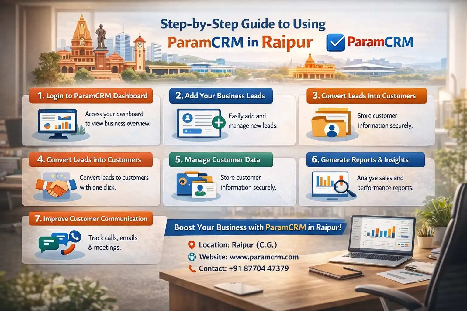 Step by Step Guide to Using ParamCRM in Raipur