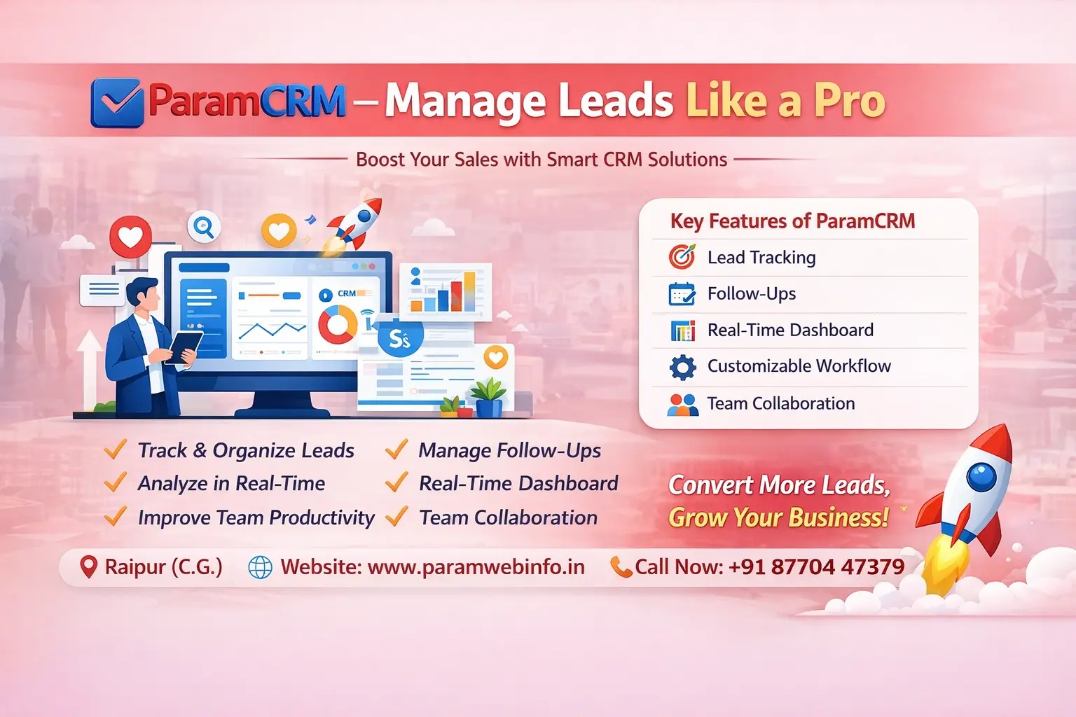ParamCRM Manage Leads Like a Pro