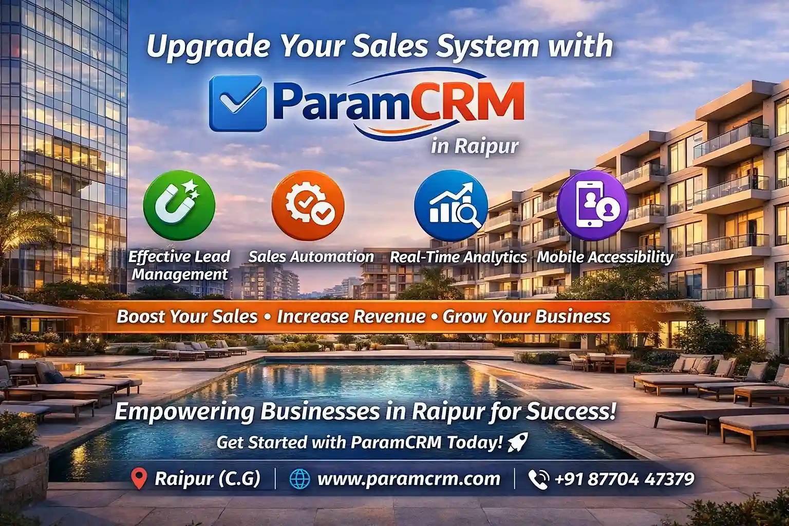 Upgrade Your Sales System with ParamCRM in Raipur